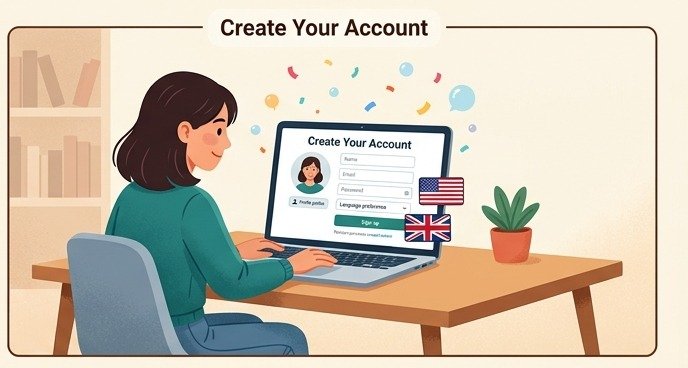 Étudiant créant un compte SylvAcademy
