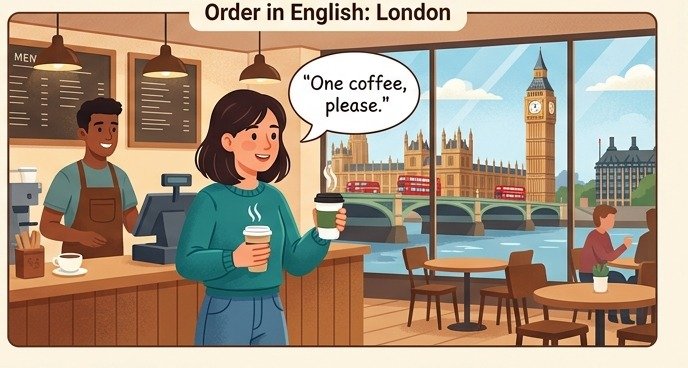 Parler anglais avec confiance dans un café